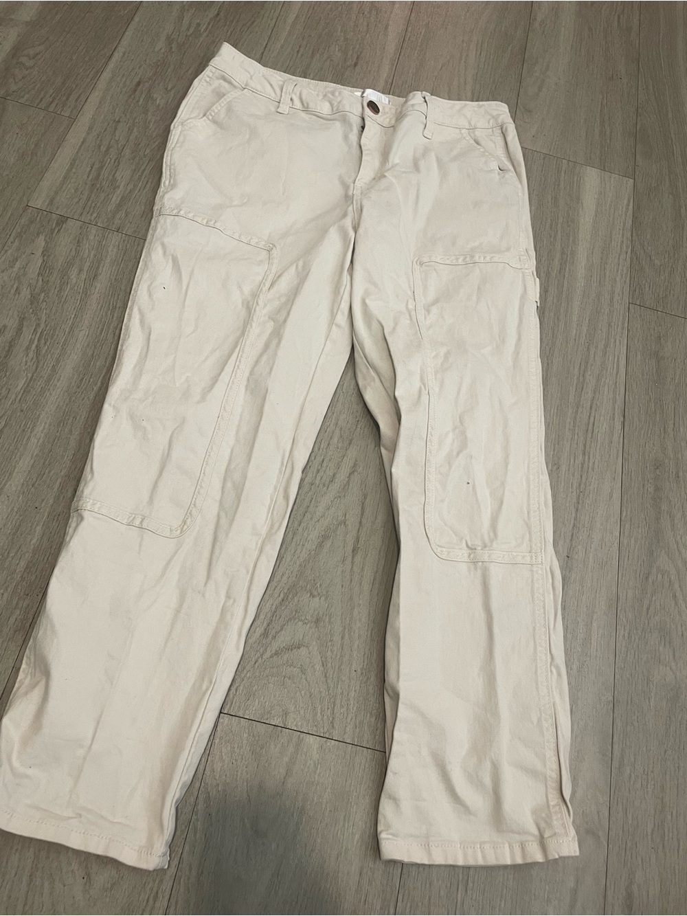 1822 Denim Women's Straight Leg Jeans in Off-White
